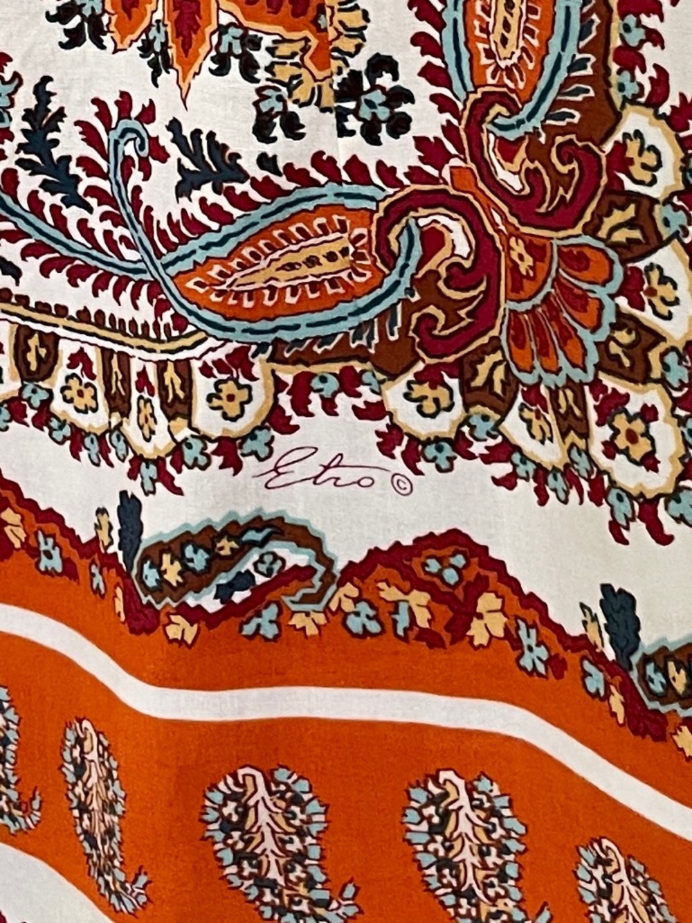 Etro | Paisley Print Button Up Blouse / Shirt, Sz 48 IT ♥ EUC - Picture 9 of 9